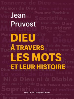 cover image of Dieu à travers les mots et leur histoire